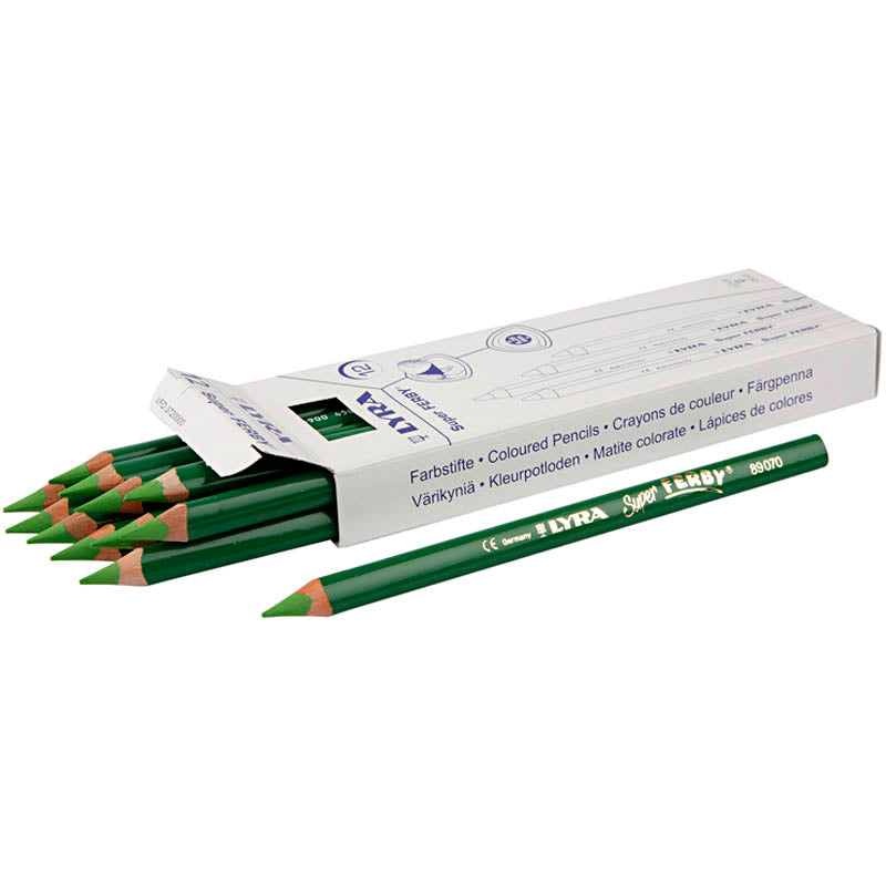 Lápices Lyra Super Ferby 1 verde claro L: 18 cm — 12 ud (1 pack)