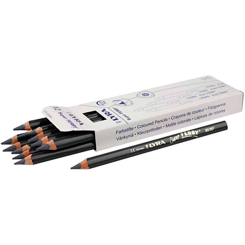 Lápices Lyra Super Ferby 1 gris L: 18 cm — 12 ud (1 pack)