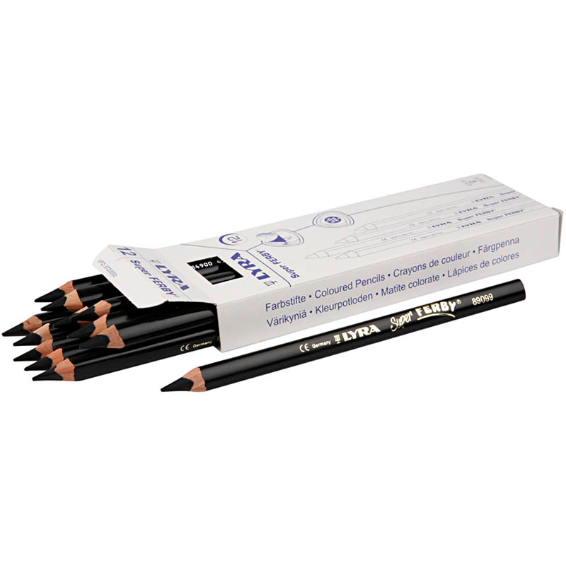 Lápices Lyra Super Ferby 1 negro L: 18 cm — 12 ud (1 pack)