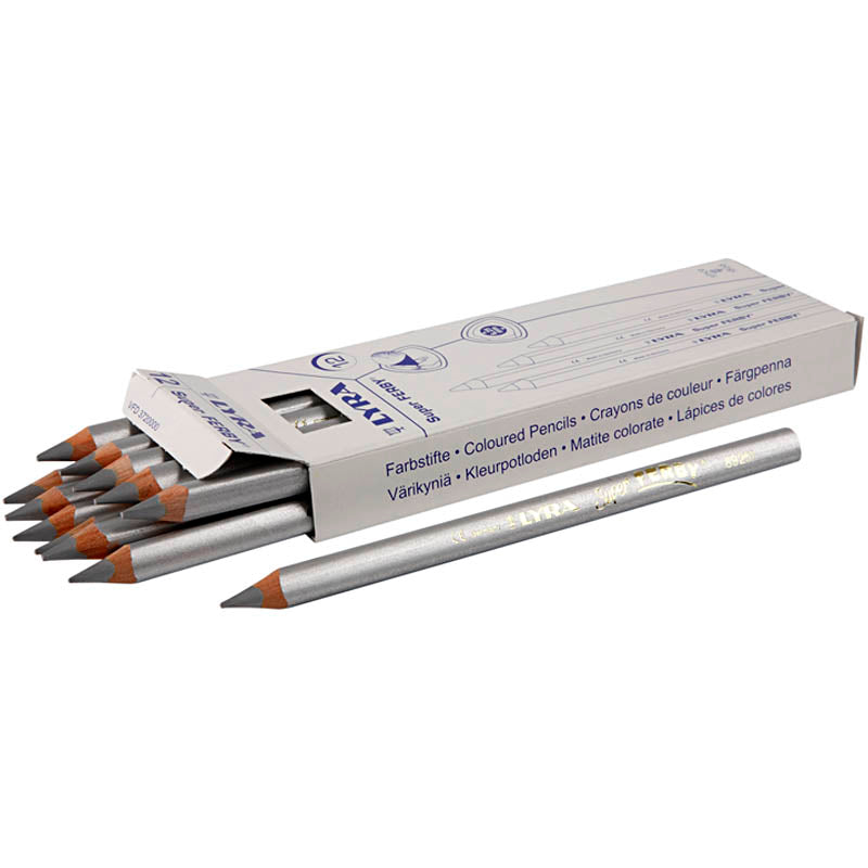 Lápices Lyra Super Ferby 1 plateado L: 18 cm — 12 ud (1 pack)