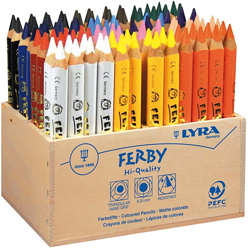 Lápices Lyra Super Ferby 1 colores surtidos L: 12 cm — 96 ud (1 pack)