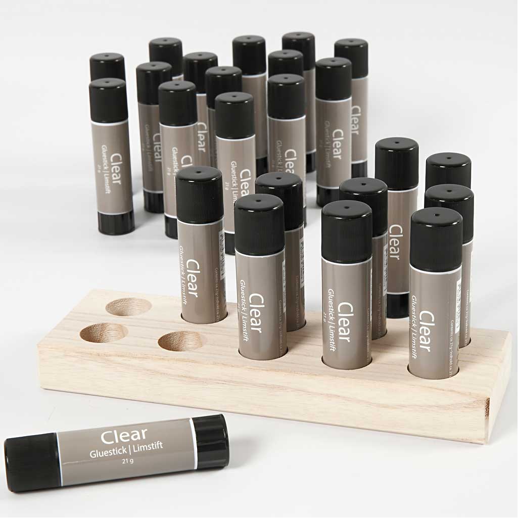 Pegamento en barra transparente 21 g — 24 ud (1 pack)