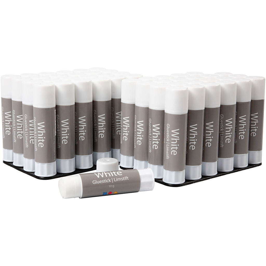 Pegamento en barra blanco 10 g — 48 ud (1 pack)