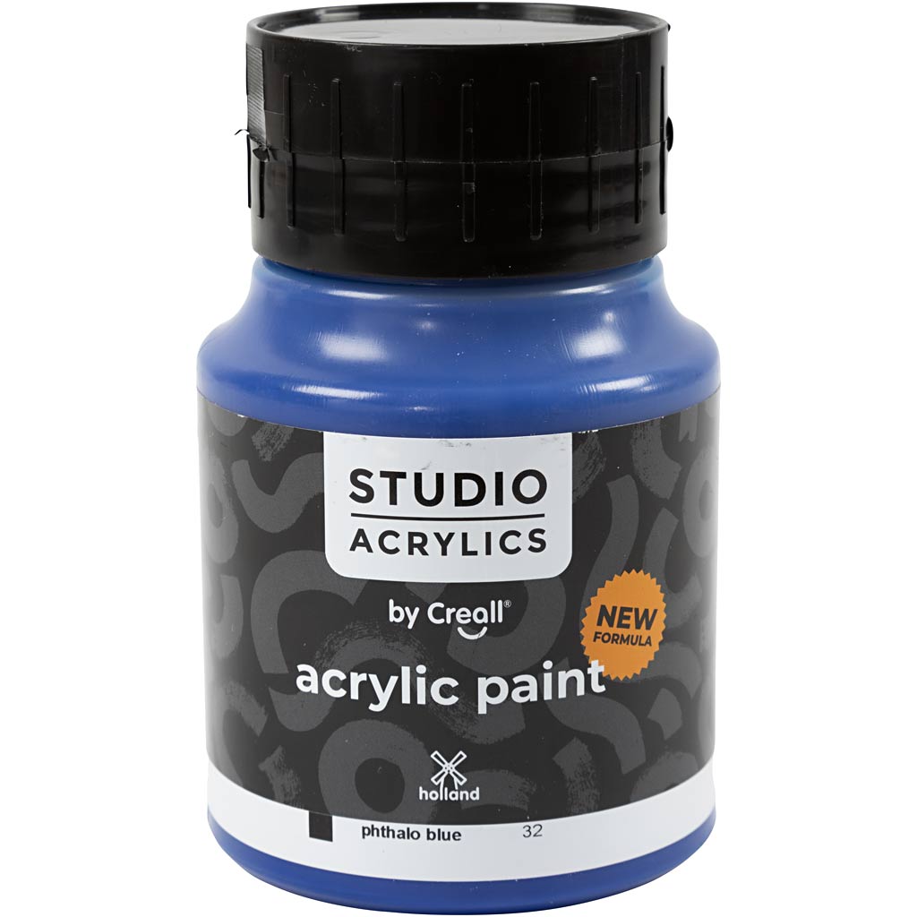 Pintura acrílica Creall Studio azul 500 ml