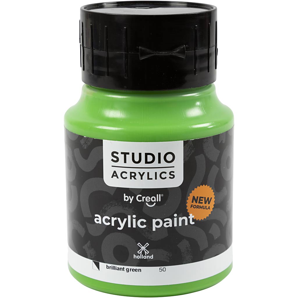 Pintura acrílica Creall Studio verde 500 ml