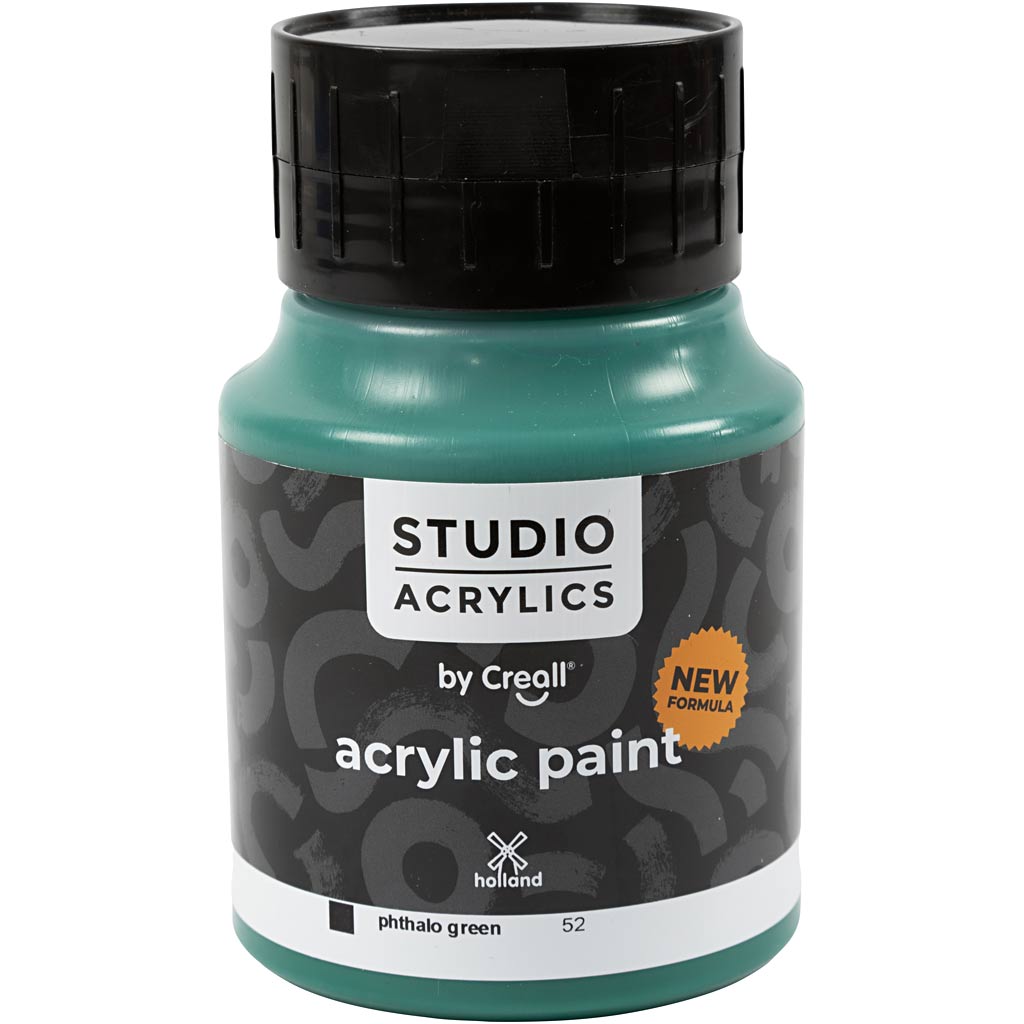 Pintura acrílica Creall Studio verde 500 ml
