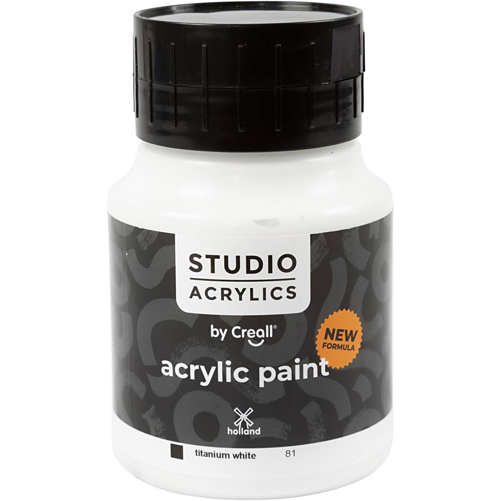 Pintura acrílica Creall Studio blanco 500 ml