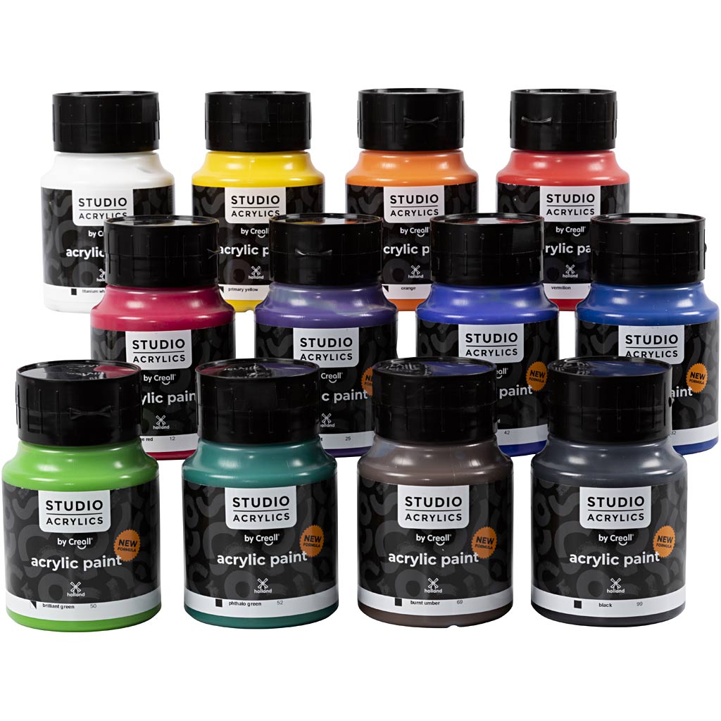 Pintura acrílica Creall Studio colores surtidos 500 ml
