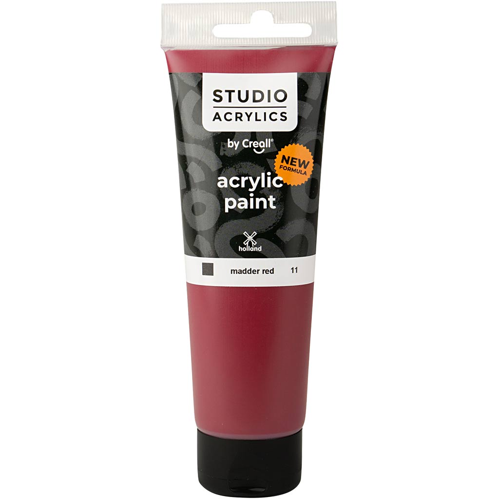 Pintura acrílica Creall Studio rojo 120 ml