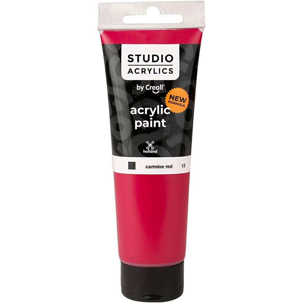 Pintura acrílica Creall Studio rojo 120 ml