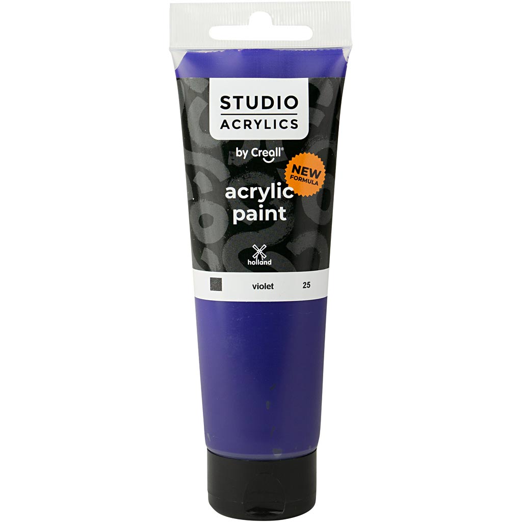 Pintura acrílica Creall Studio violeta 120 ml