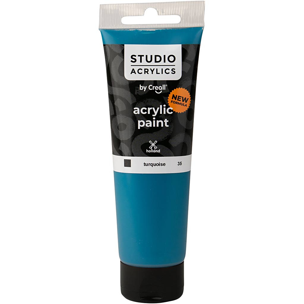 Pintura acrílica Creall Studio turquesa 120 ml