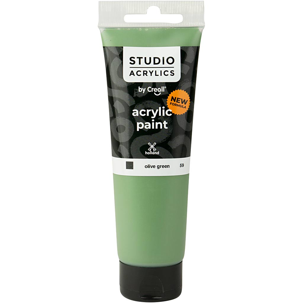Pintura acrílica Creall Studio verde 120 ml