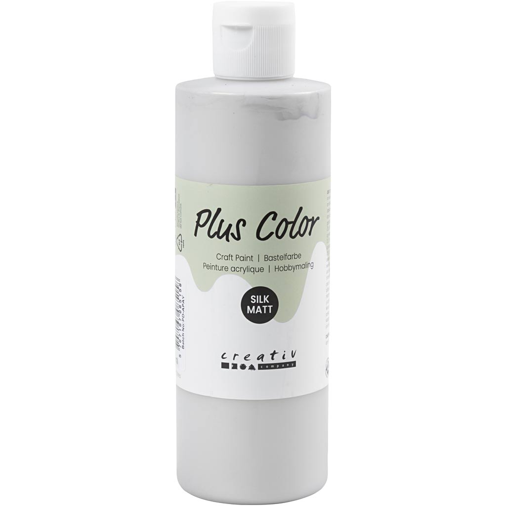 Pintura craft Plus Color plateado 250 ml