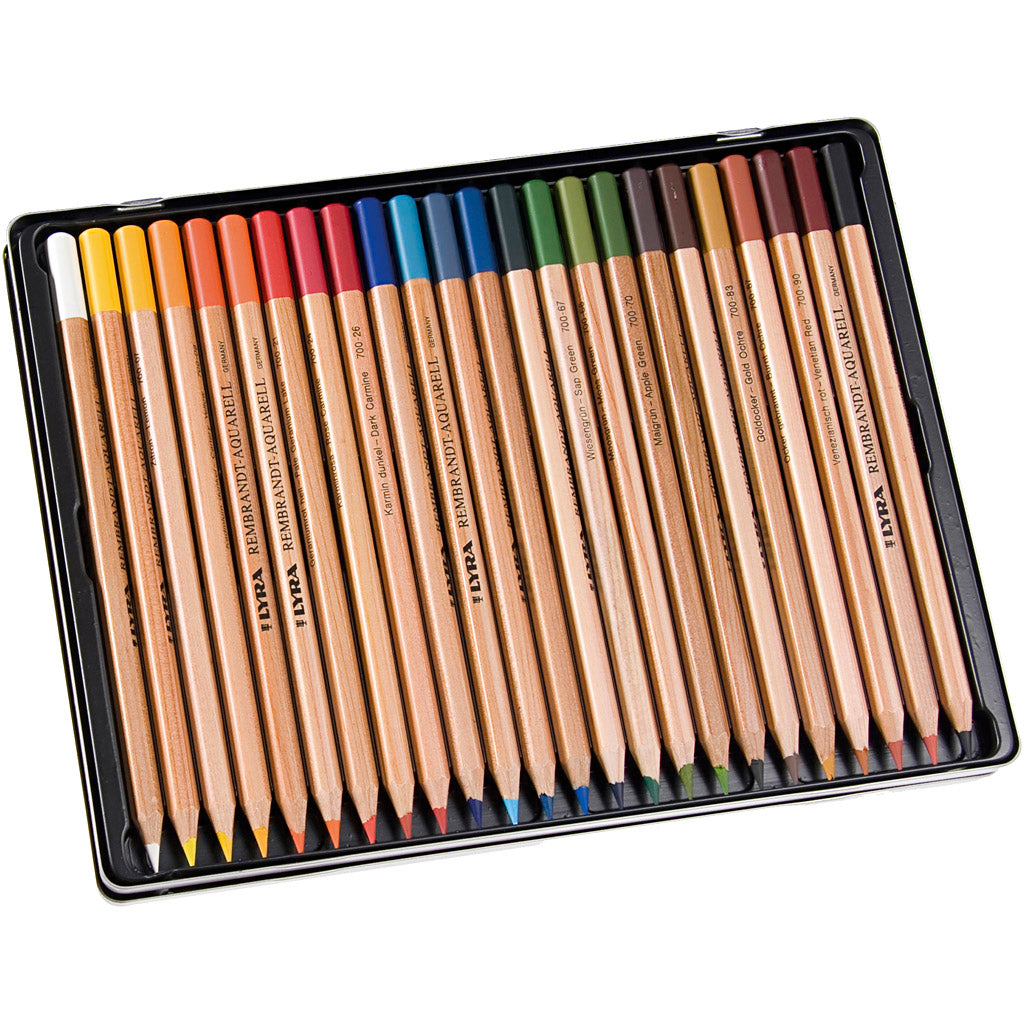 Lápices acuarelables Lyra Rembrandt colores surtidos — 24 ud (1 pack)