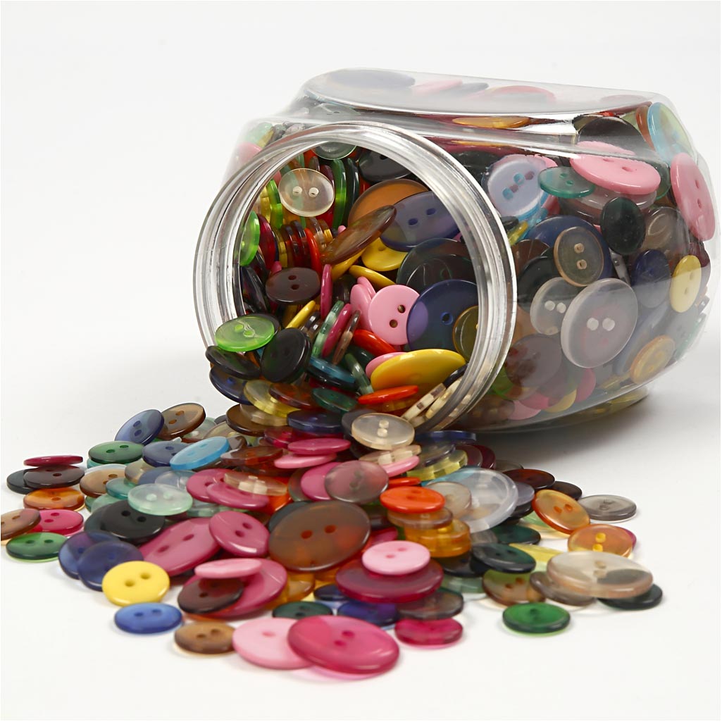 Botones colores surtidos — 800 ud (1 pack)
