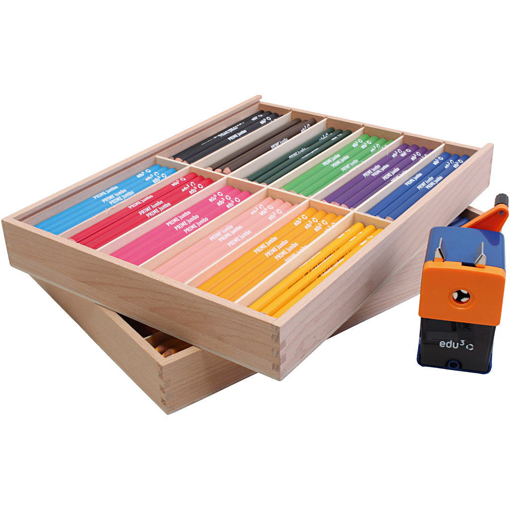 Lápices de colores EDU3 Jumbo colores surtidos — 24x12 ud (1 pack)