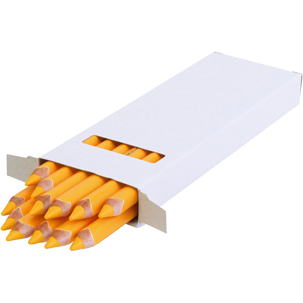 Lápices de colores EDU3 Jumbo amarillo — 12 ud (1 pack)