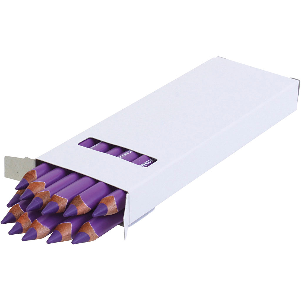 Lápices de colores EDU3 Jumbo violeta — 12 ud (1 pack)