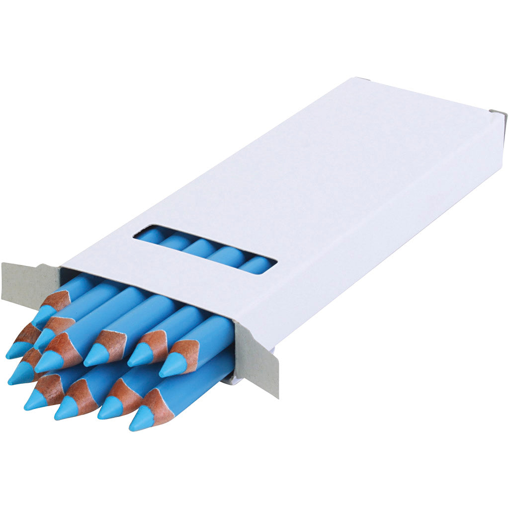 Lápices de colores EDU3 Jumbo azul claro — 12 ud (1 pack)