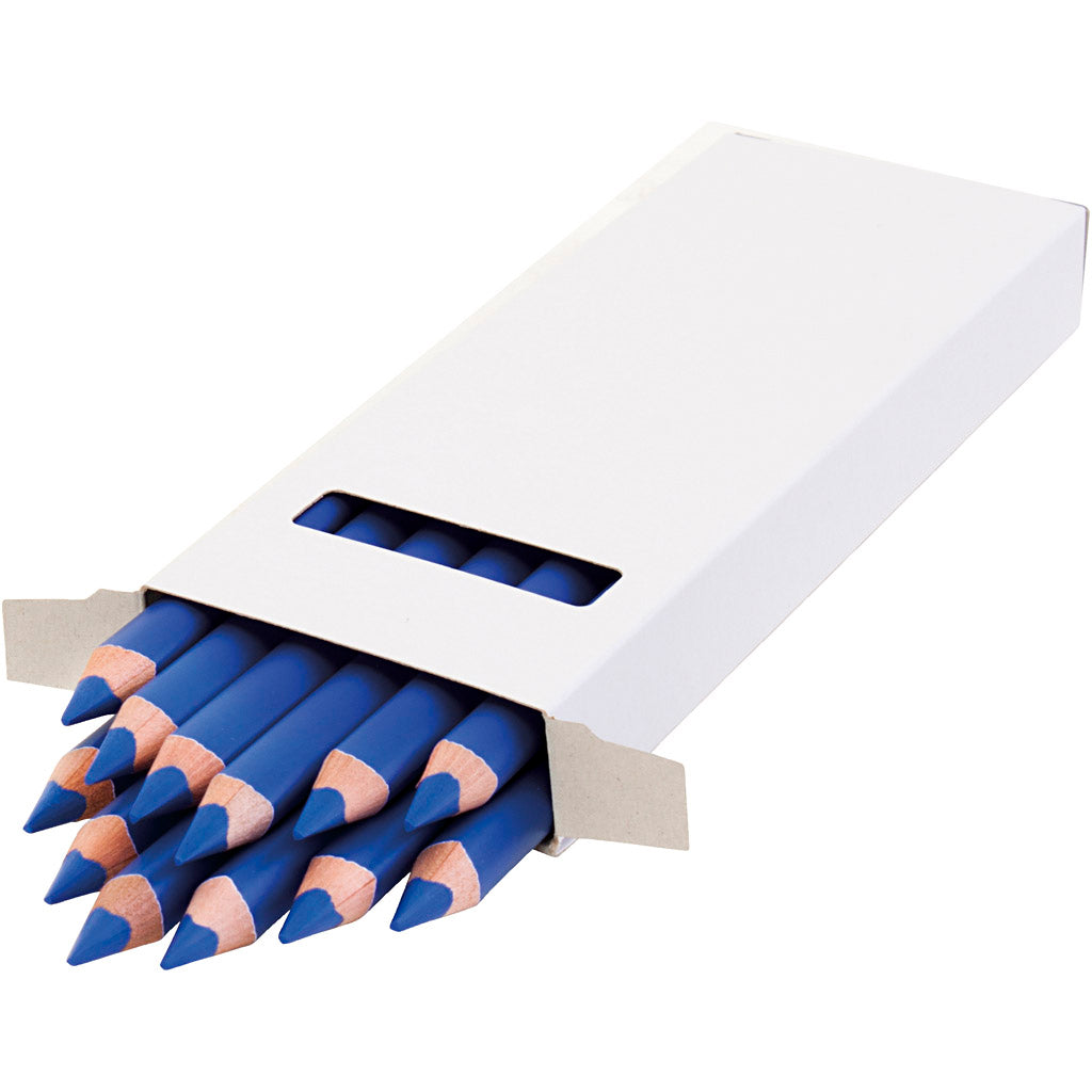 Lápices de colores EDU3 Jumbo azul oscuro — 12 ud (1 pack)