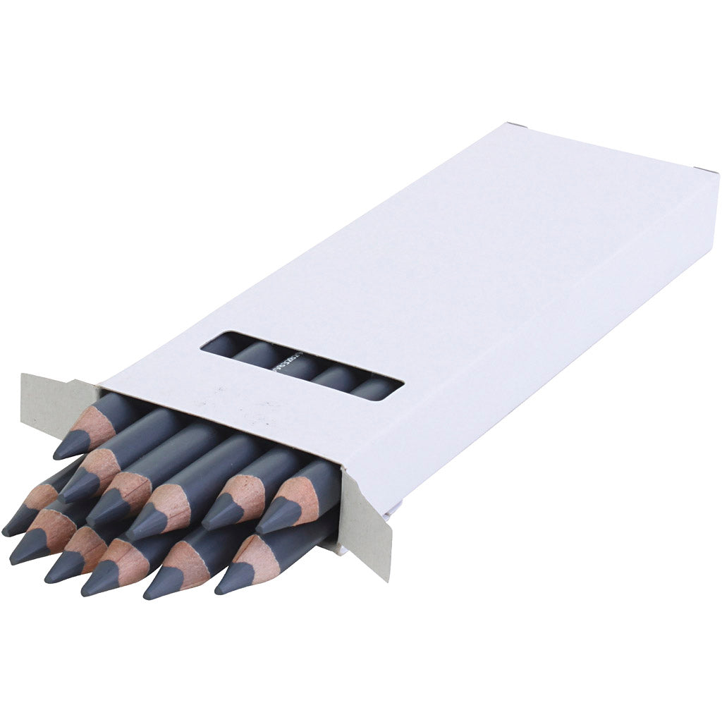 Lápices de colores EDU3 Jumbo gris — 12 ud (1 pack)