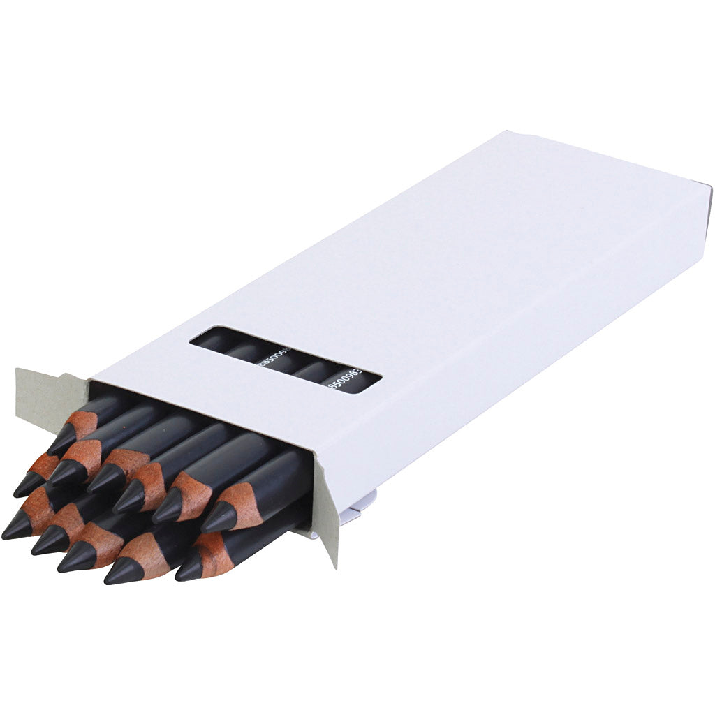 Lápices de colores EDU3 Jumbo negro — 12 ud (1 pack)