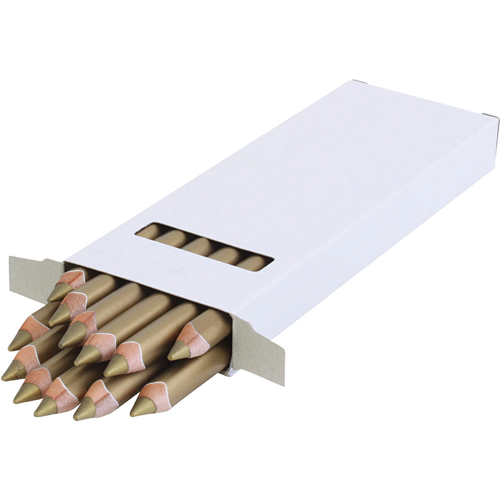 Lápices de colores EDU3 Jumbo dorado — 12 ud (1 pack)