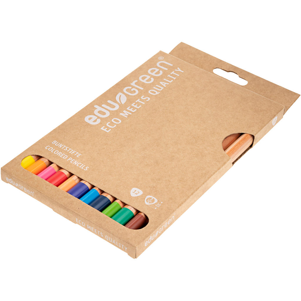 Lápices EDU3 Edugreen Jumbo colores surtidos — 12 ud (1 pack)