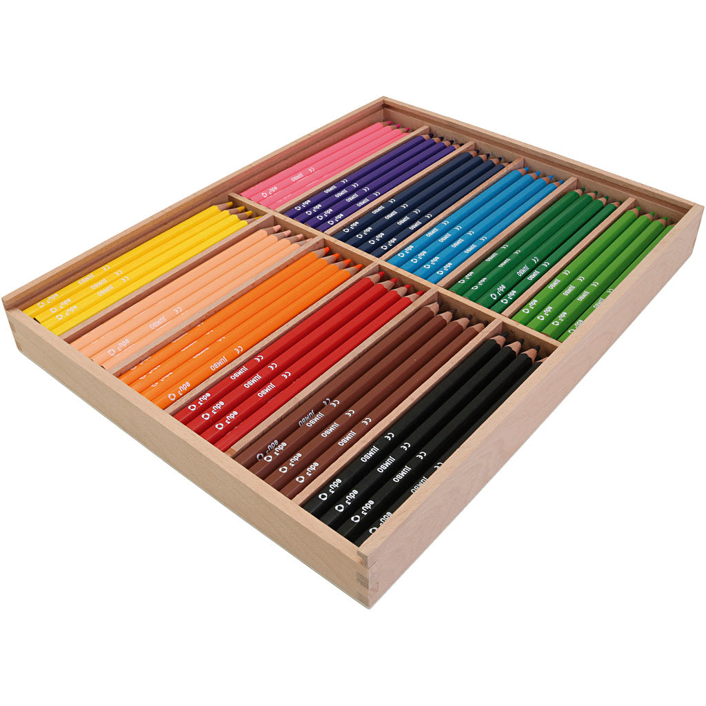 Lápices de colores EDU3 Jumbo colores surtidos — 144 ud (1 pack)