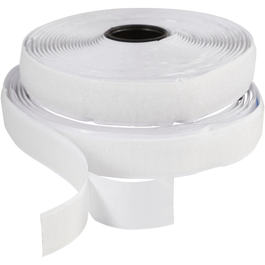 Cinta velcro blanco — 5 m (1 rollo)
