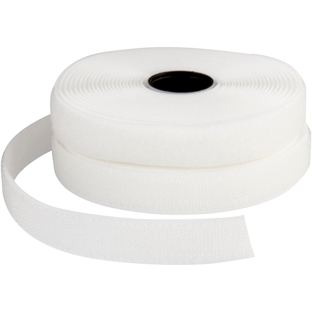 Cinta velcro blanco — 5 m (1 rollo)