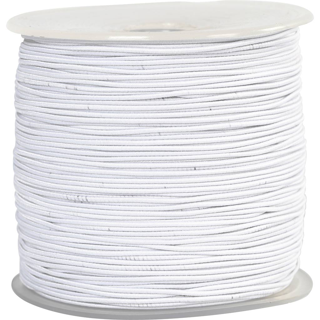 Cordón elástico blanco — 250 m (1 rollo)
