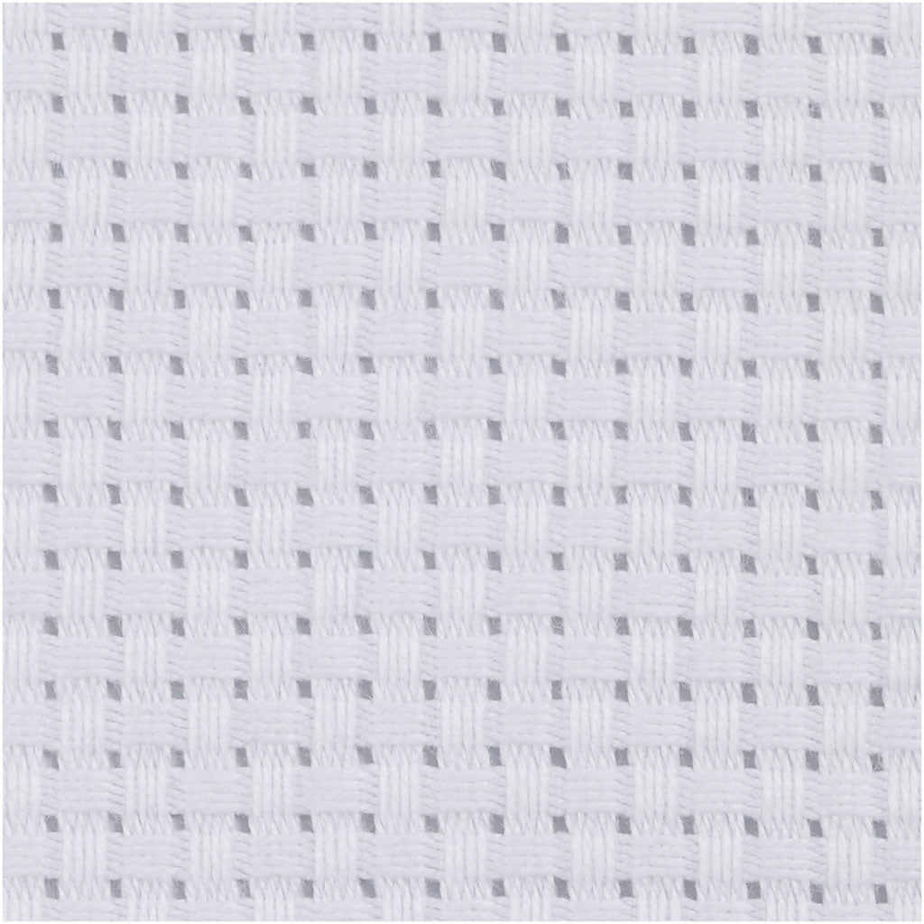 Tela Aida para bordado blanco 50x50 cm — 1 ud