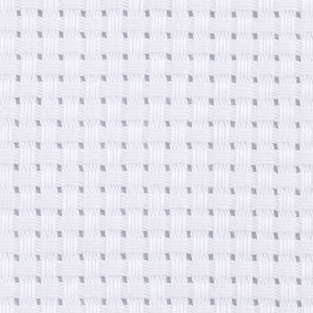 Tela Aida para bordado blanco — 3 m (1 pack)