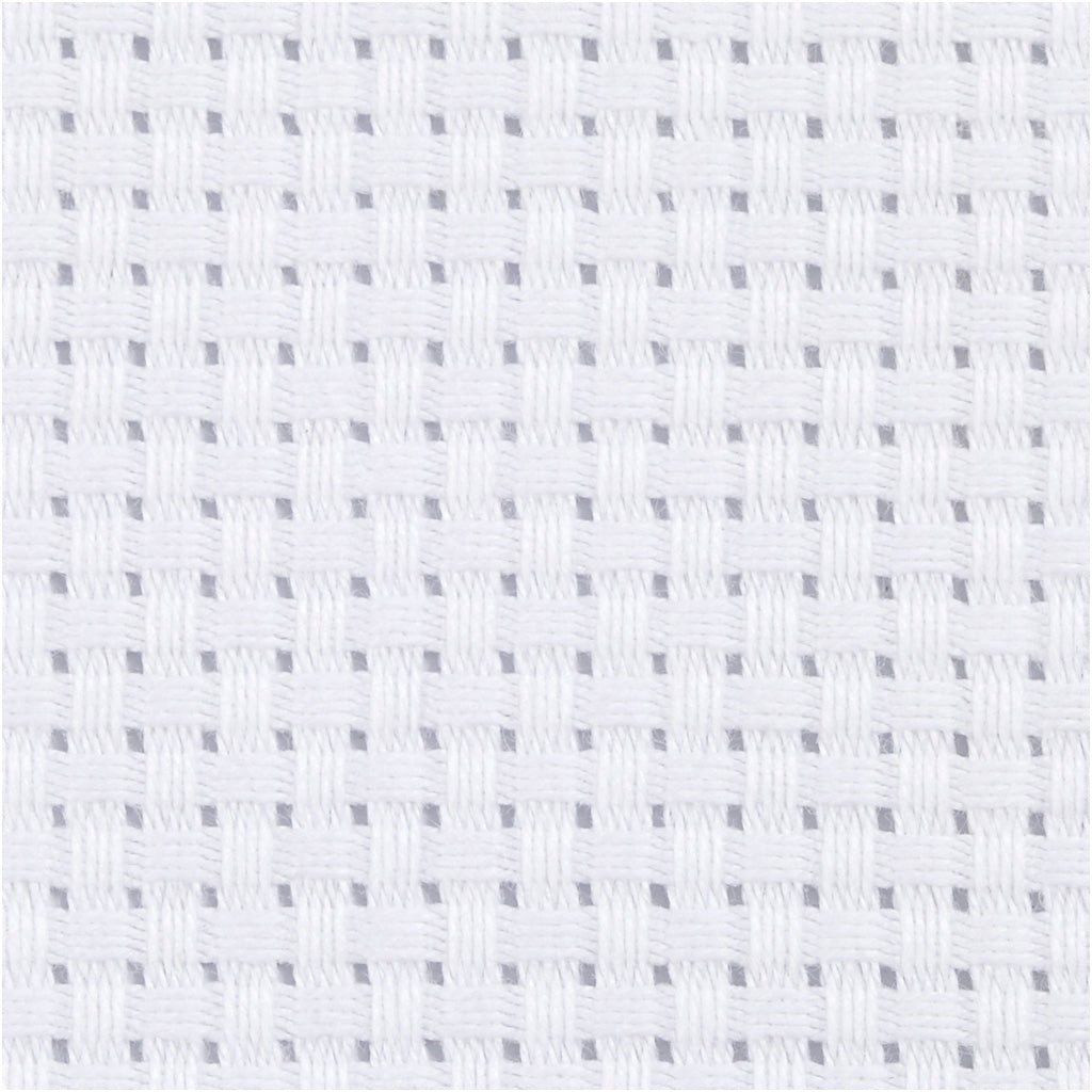 Tela Aida para bordado blanco 50x50 cm — 1 ud