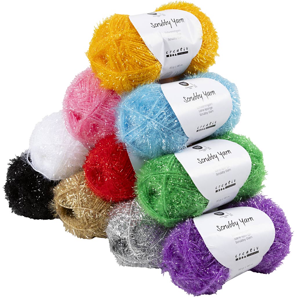 Hilo de estropajo colores surtidos 50 g