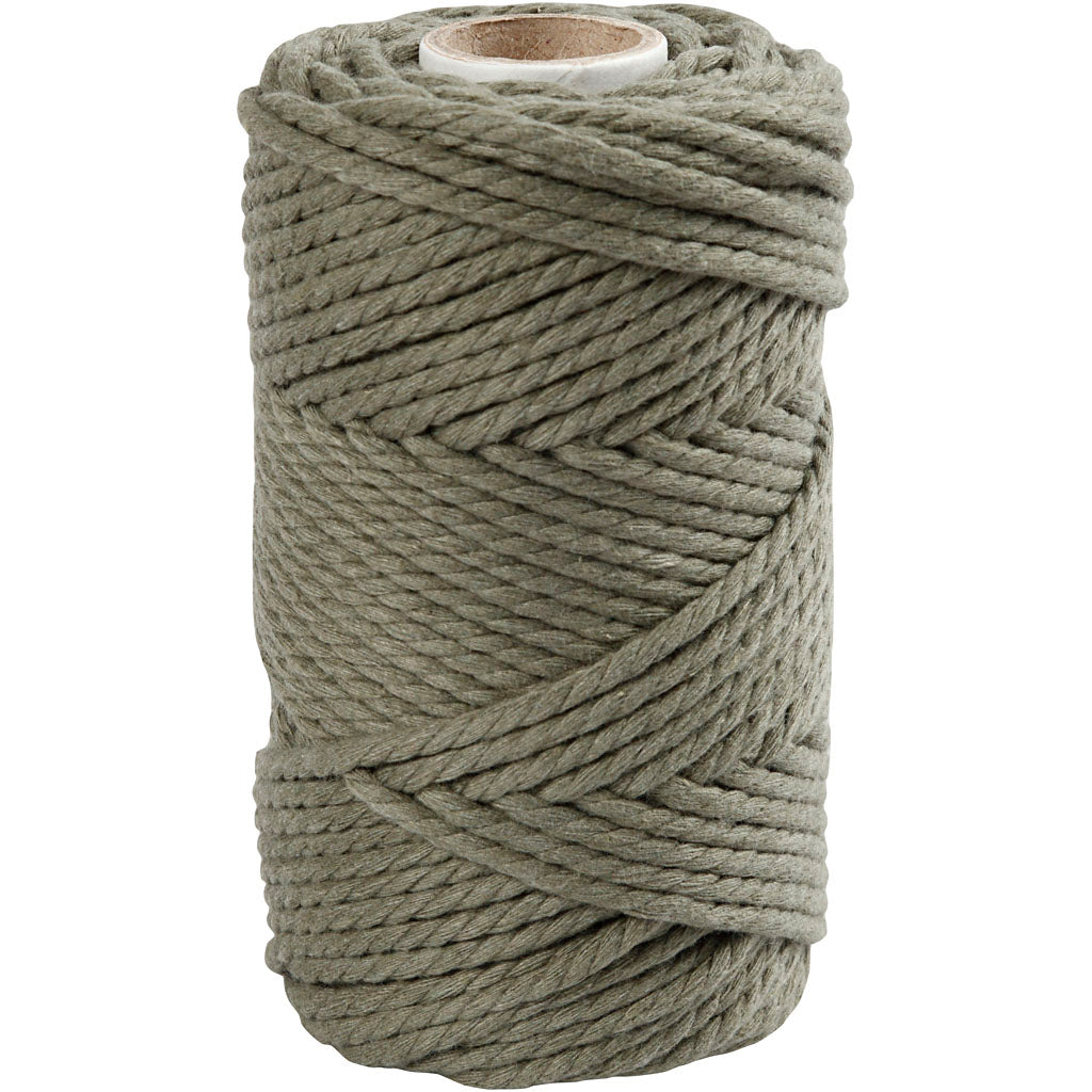 Cordón de macramé verde ⌀ 4 mm 330 g
