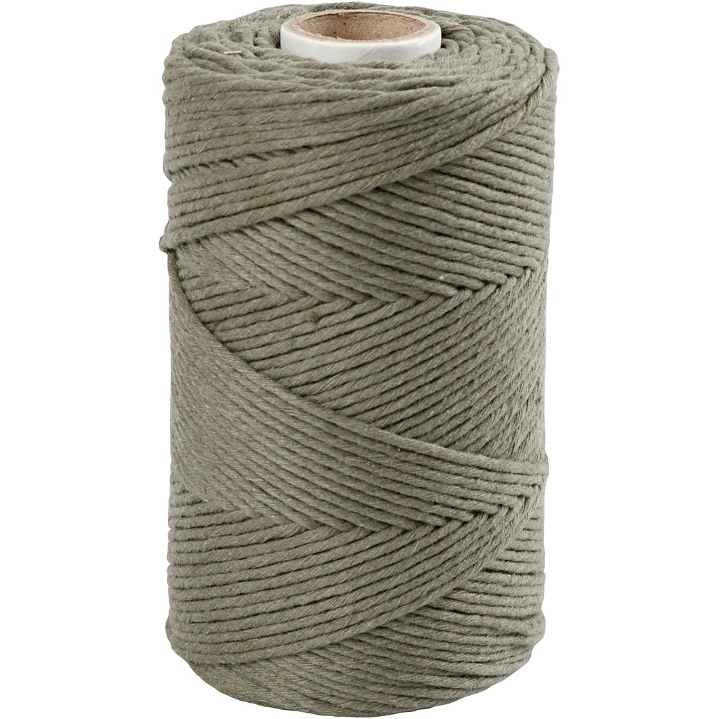Cordón de macramé verde ⌀ 2 mm 330 g