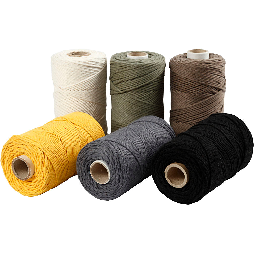 Cordón de macramé colores surtidos ⌀ 2 mm 330 g