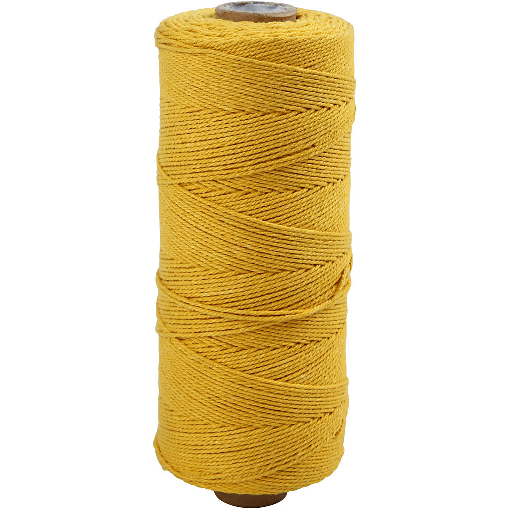 Cordón de macramé amarillo L: 315 m 220 g