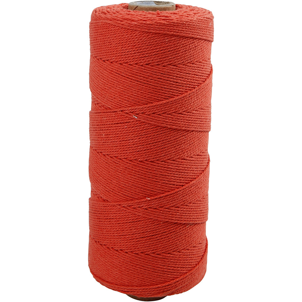 Cordón de macramé naranja L: 315 m 220 g