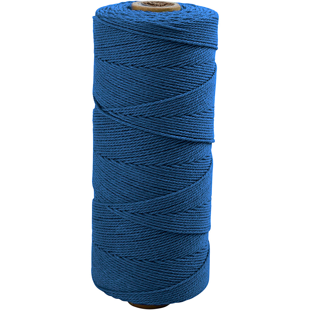 Cordón de macramé azul L: 315 m 220 g