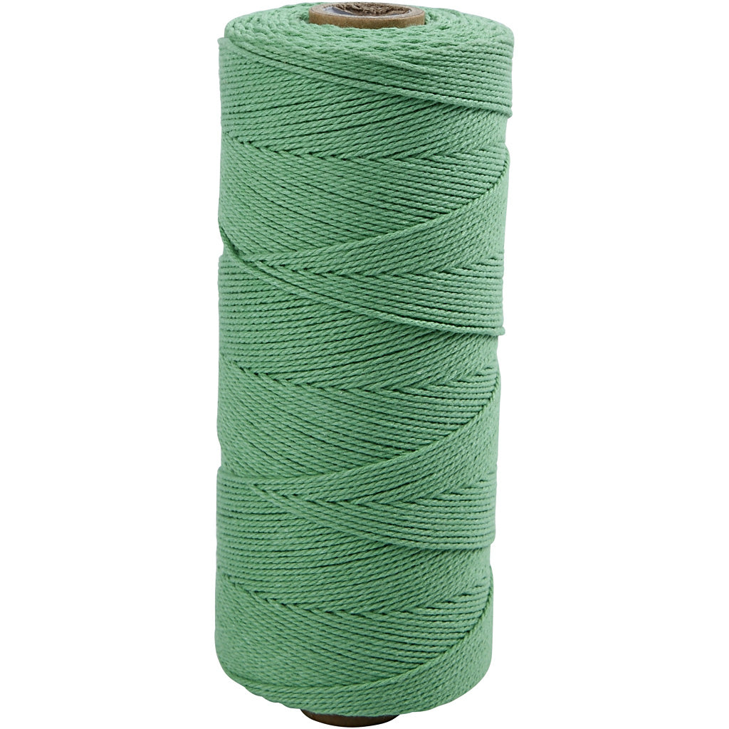 Cordón de macramé verde claro L: 315 m 220 g