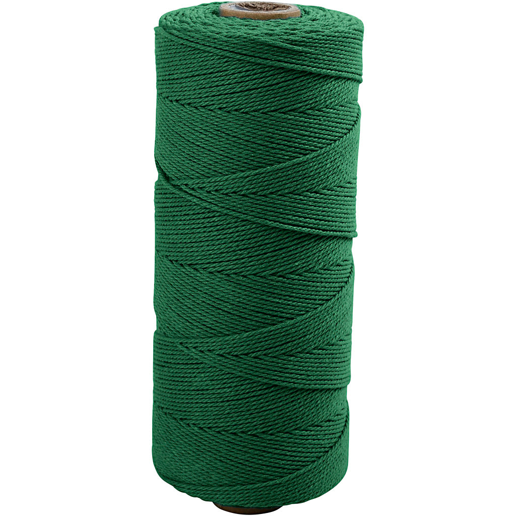 Cordón de macramé verde L: 315 m 220 g
