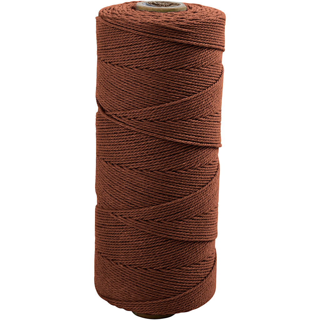 Cordón de macramé marrón L: 315 m 220 g