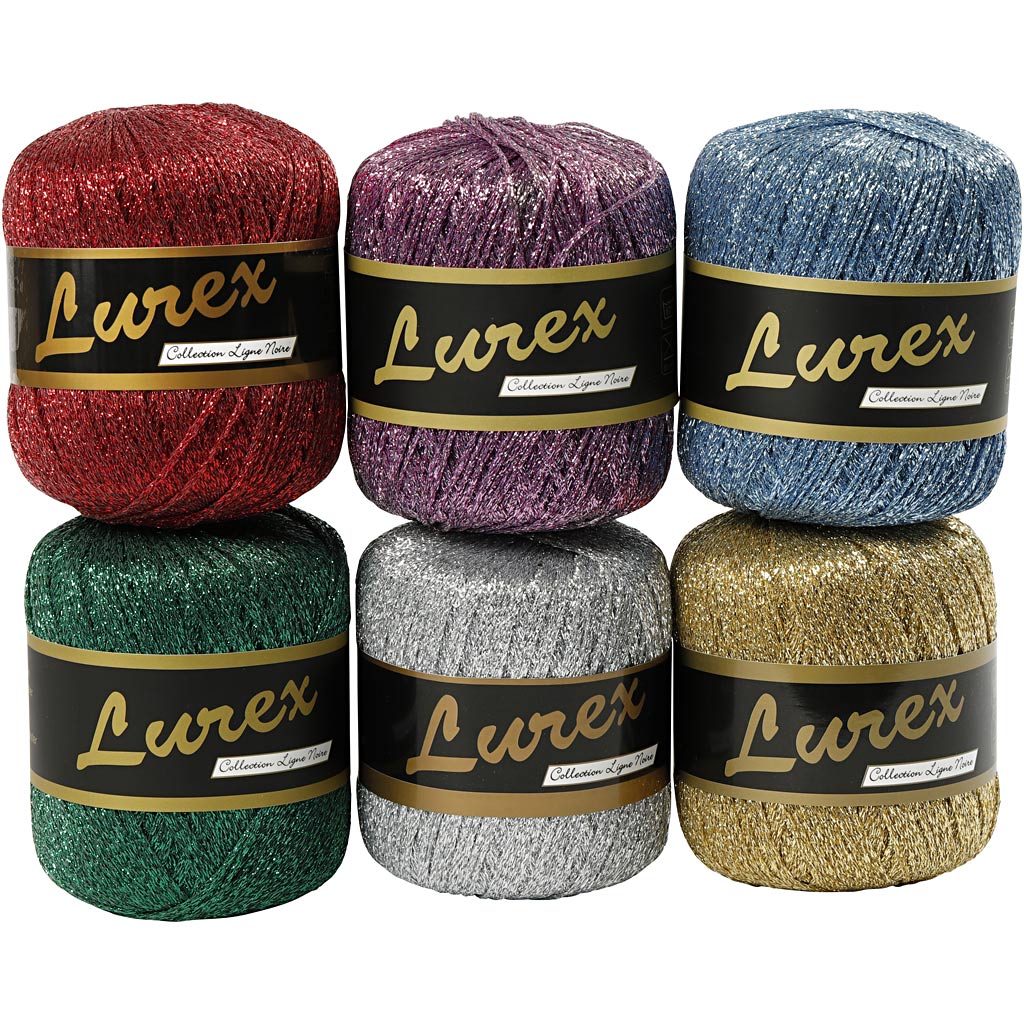 Hilo Lurex colores surtidos L: 160 m 25 g