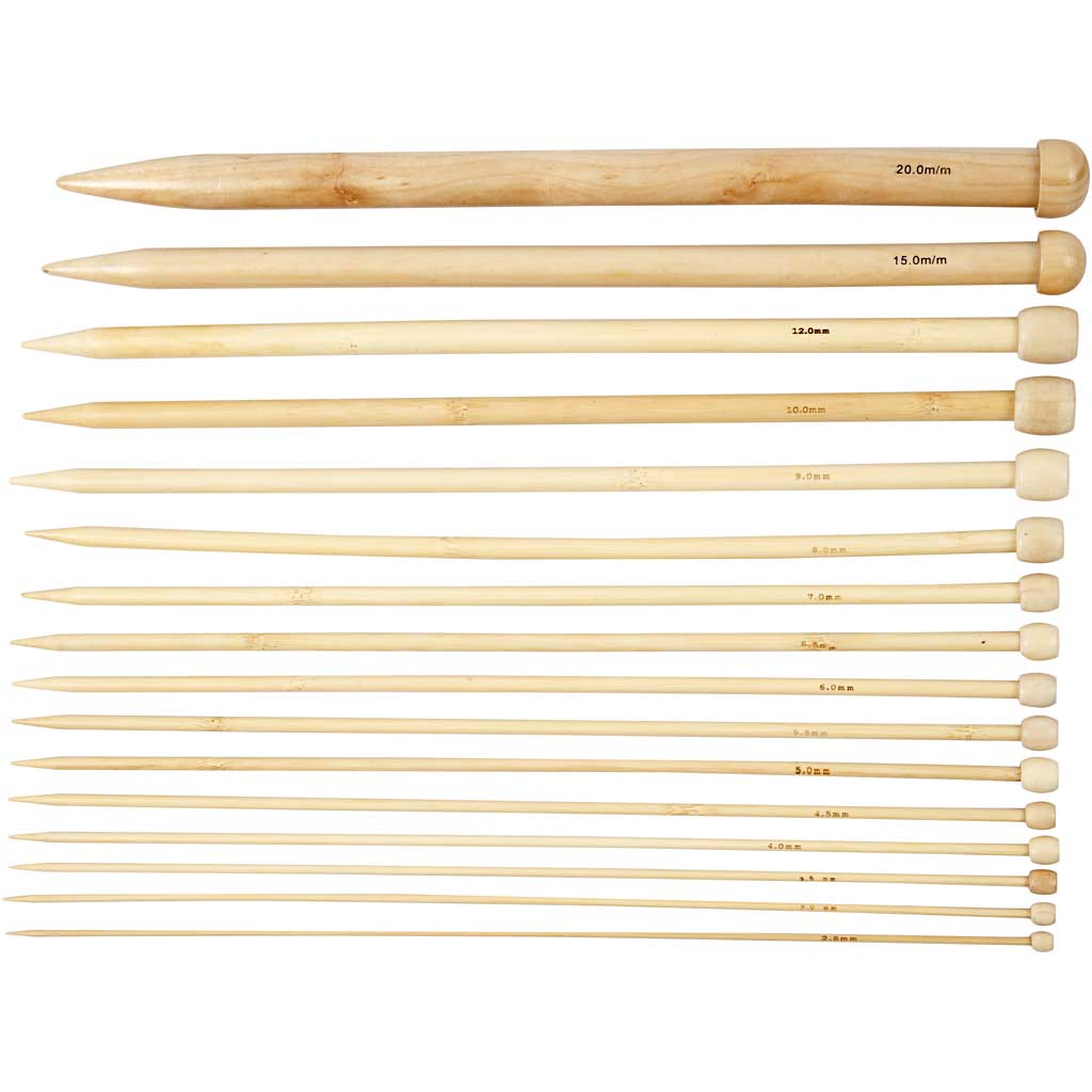 Agujas de tejer L: 35 cm