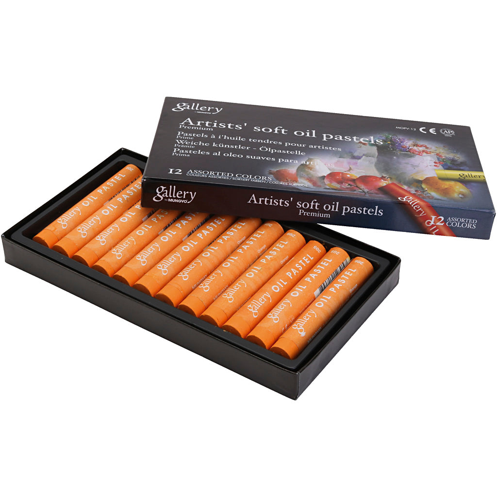 Pasteles al óleo Gallery naranja ⌀ 11 mm — 12 ud (1 pack)