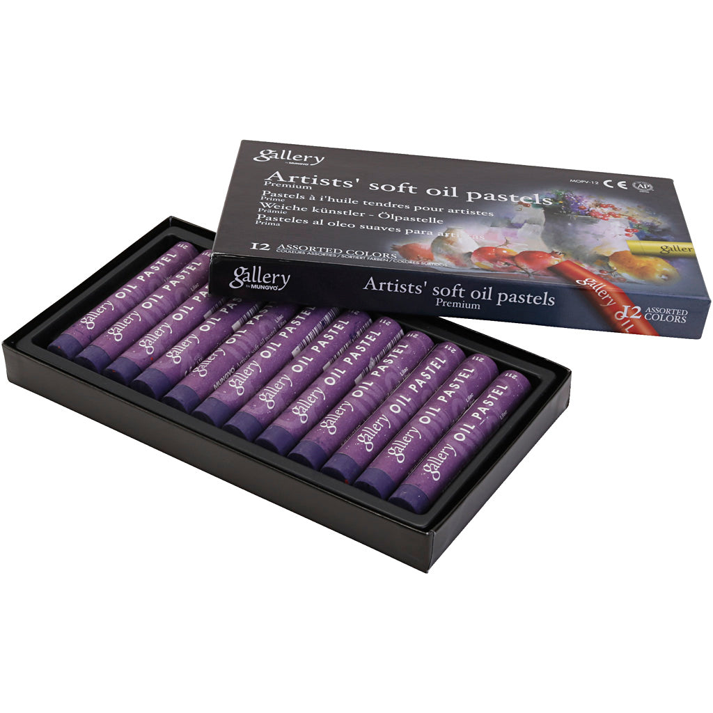 Pasteles al óleo Gallery morado ⌀ 11 mm — 12 ud (1 pack)